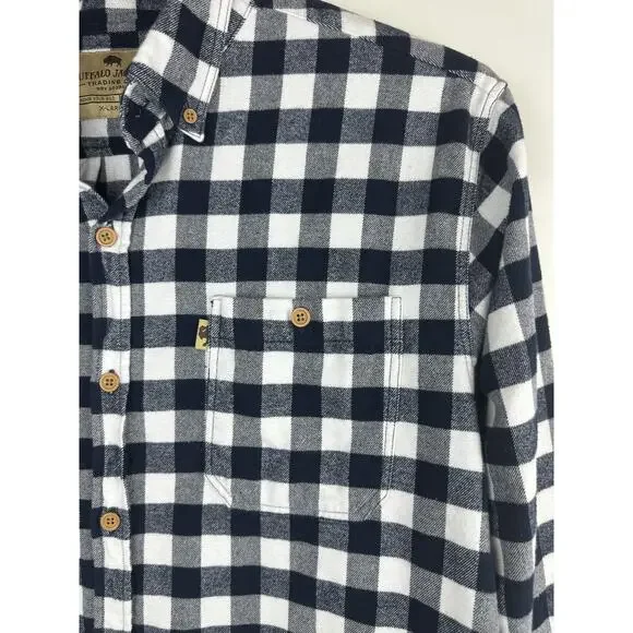 Buffalo Jackson Waxhaw Buffalo Plaid Flannel Shirt Plaid Button Down Mens XL - Picture 6 of 15